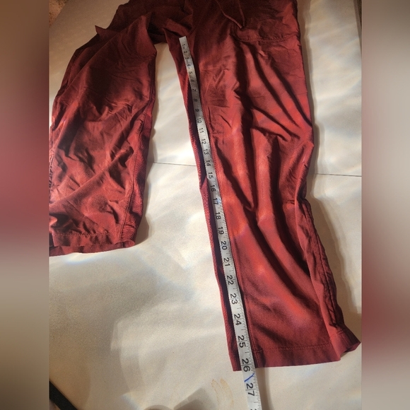 Lululemon Beyond The Studio Crop Pants Burgundy Size 6. - Picture 8 of 8